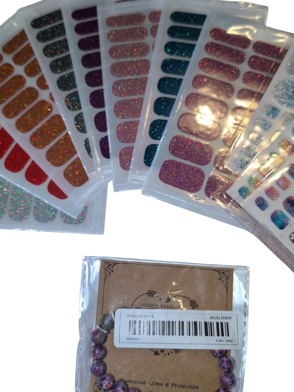 Bead Kit & Nail Art Sticker - Multicolor Nail Wraps and Accessories